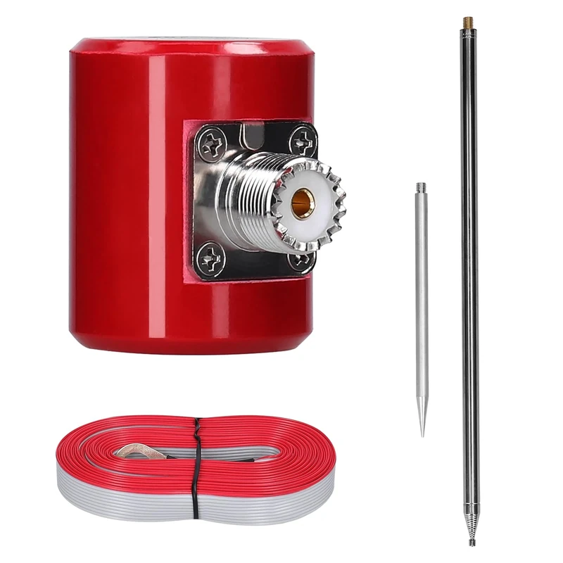 Vislone 1/4 Wavelength 5M/16.4FT QRP Antenna 14M-30MHz 300W-600W Stainless Steel HF Antenna for USDX Radio