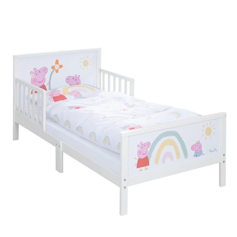 roba Theme Bed 'Peppa Pig', Children's Bed 70 x 140 cm Including Bedding
