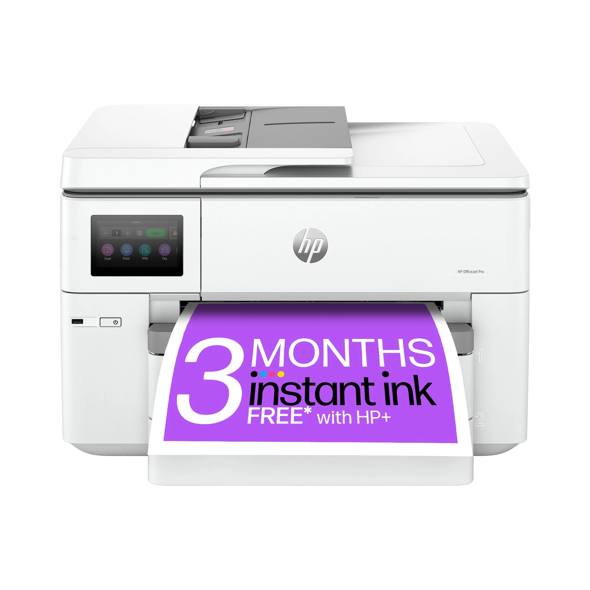 HP OfficeJet Pro 9730e All-in-One Printer | Colour | for Small Office | Wireless | Print, Scan, Copy, ADF | Up To A3 | 2 Tray | 3 Months of free Instant Ink