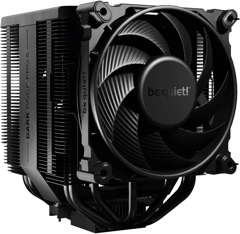 be quiet! Dark Rock Pro 5 Air CPU Cooler, Immensely High Airflow, 7 High-Performance Copper Heat Pipes, Silent Wings 120mm PWM Fan, Silent Wings 135mm PWM Fan, Virtually Inaudible Operation, BK036 - Image 1
