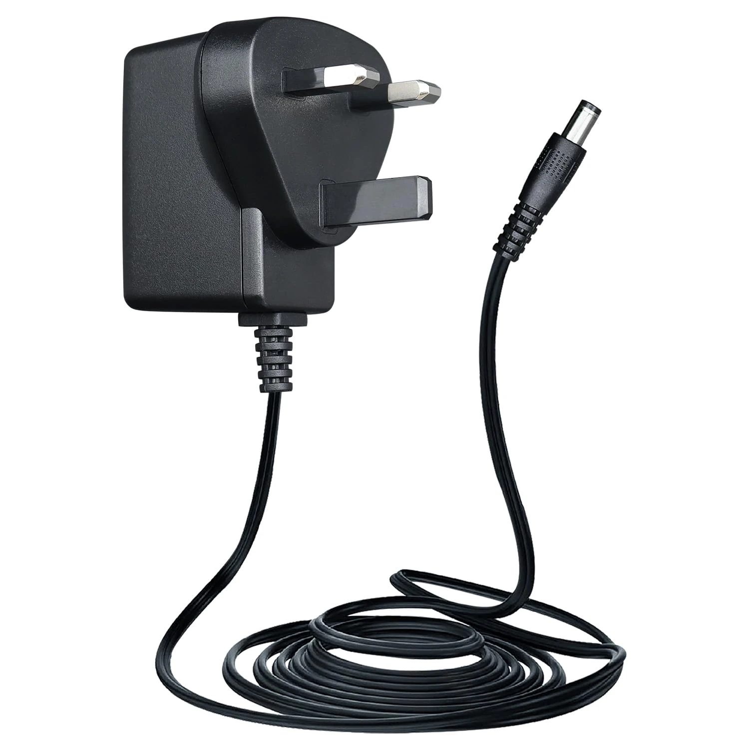 ANLINK 12V 0.5A/500mA 1.8M Long Power Supply Adapter, AC 100-240V to DC 12V 0.5A 6W Switching Adapter Cord for Crosley Turntable, Router, Desk Fan, Speakers and More, UKCA Certified