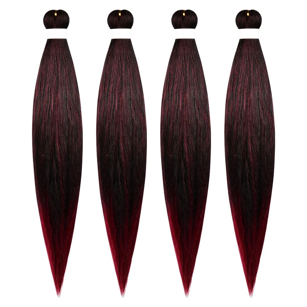 Aomig Braid Pre Stretched Braiding Hair, 23 Inch Professional Synthetic Fiber Hair for Crochet Braiding Hair, Texture Knotless Box Braids, Braiding Hair Extensions for Women