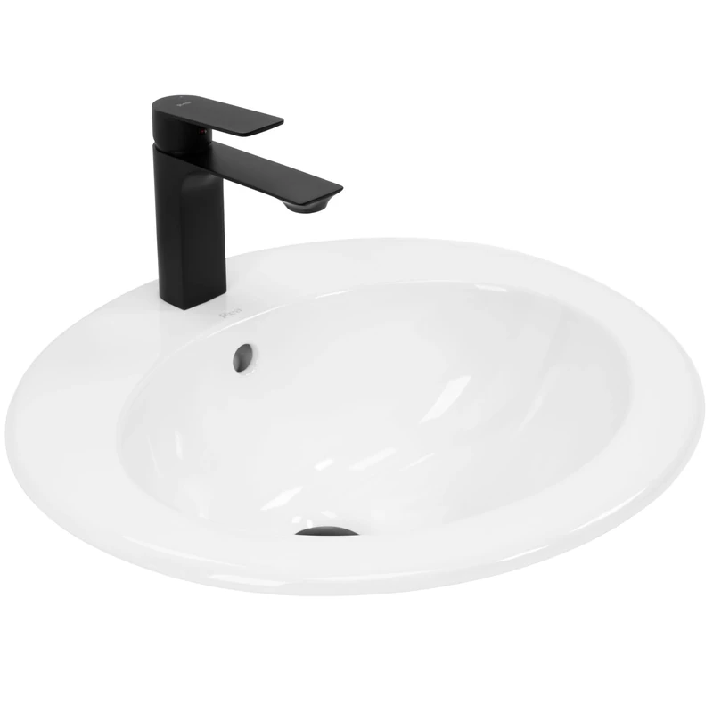 Rea Dalia Washbasin Bathroom Sink 515 x 460 x 200 mm Ceramic (White)
