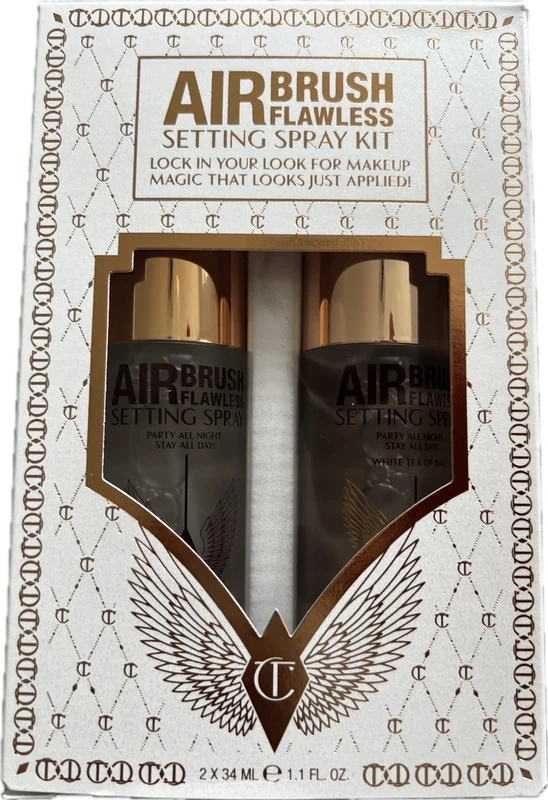 Charlotte Tilbury Airbrush Flawless Setting Spray Kit, 2 x 34 ml