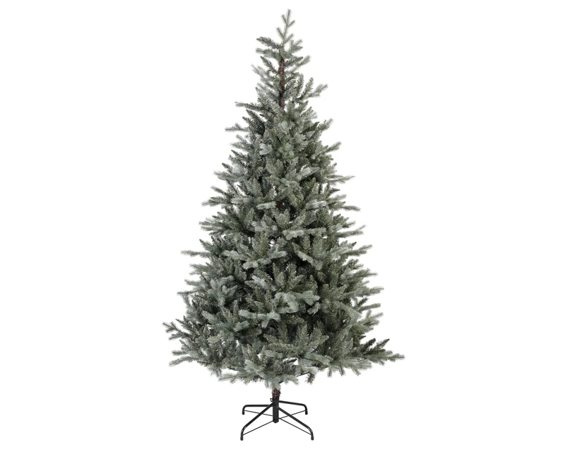 Lumineo Christmas Tree, Polyvinyl Chloride Metal, Grey/White, dia152-H240cm