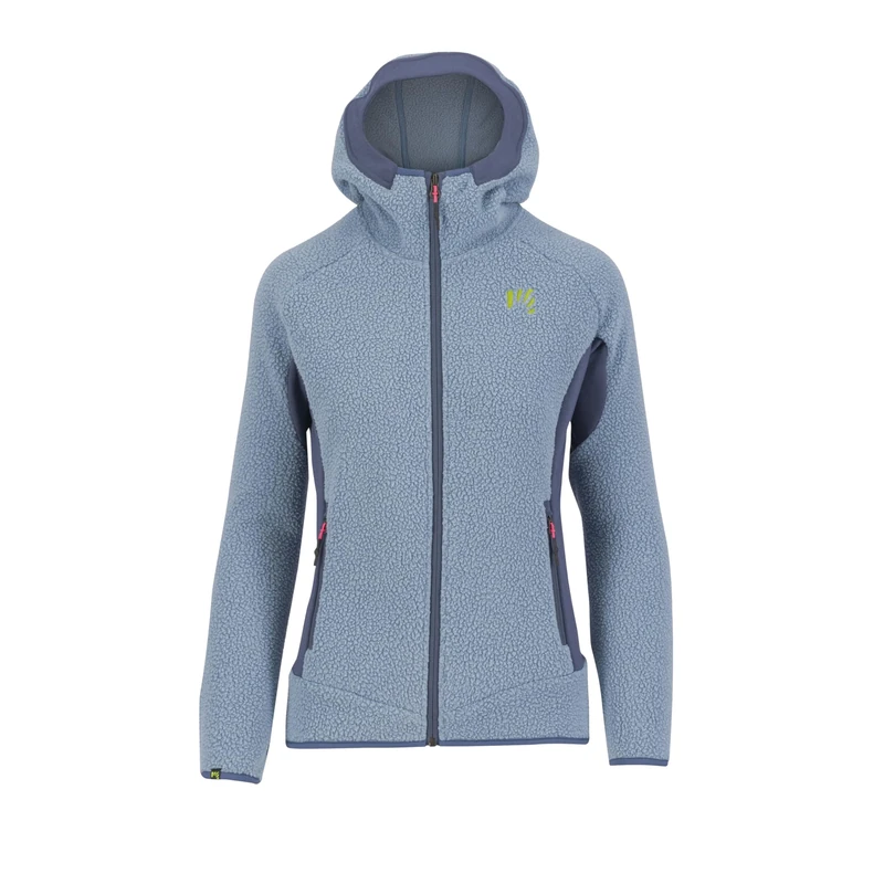 KARPOS 2501144-035 80'S HOODIE W FLEECE Sweatshirt Women's MOUNTAIN SPRING/BERING SEA Size M