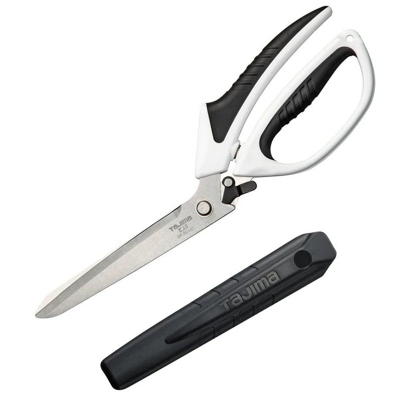 Tajima Varix DK-BD120-EUR Craft Scissors with Ergonomically Shaped Handles Total Length 287 mm/Cutting Edge Length 120 mm with Protective Case - Image 1