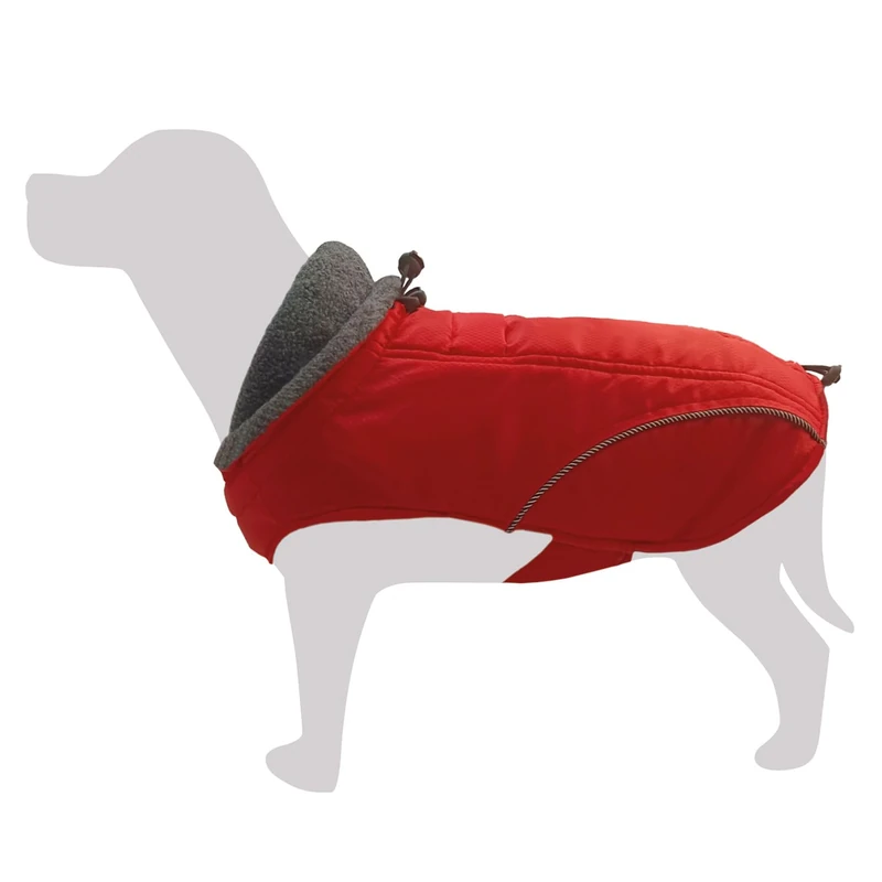 Arquivet Red Reflective Vest for Dogs 'Monviso' L, 35 cm, Protects from the Cold, Vest for Dogs