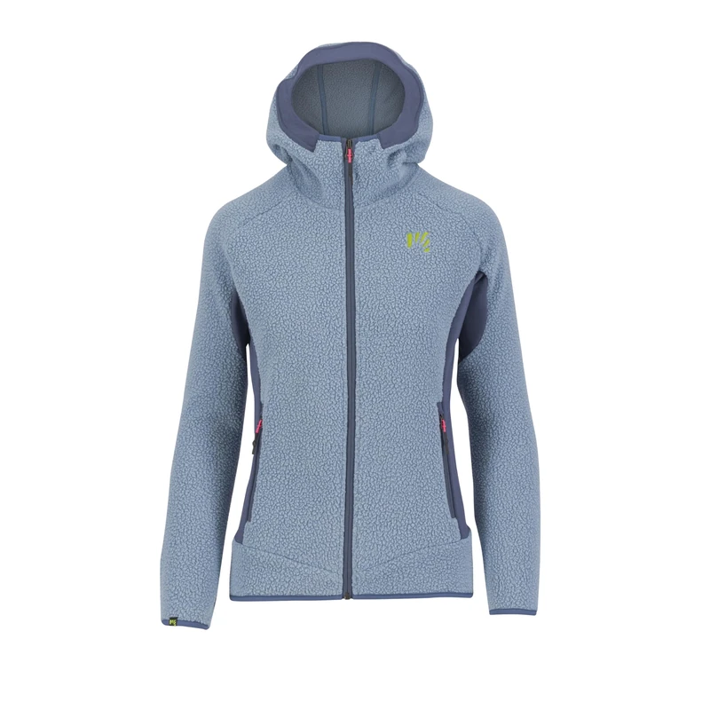 KARPOS 2501144-035 80'S HOODIE W FLEECE Sweatshirt Women's MOUNTAIN SPRING/BERING SEA Size L