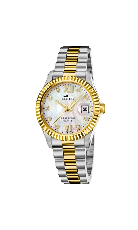 Lotus Ladies Gold PVD-Plated Steel Watch with Steel Bracelet 18931/1