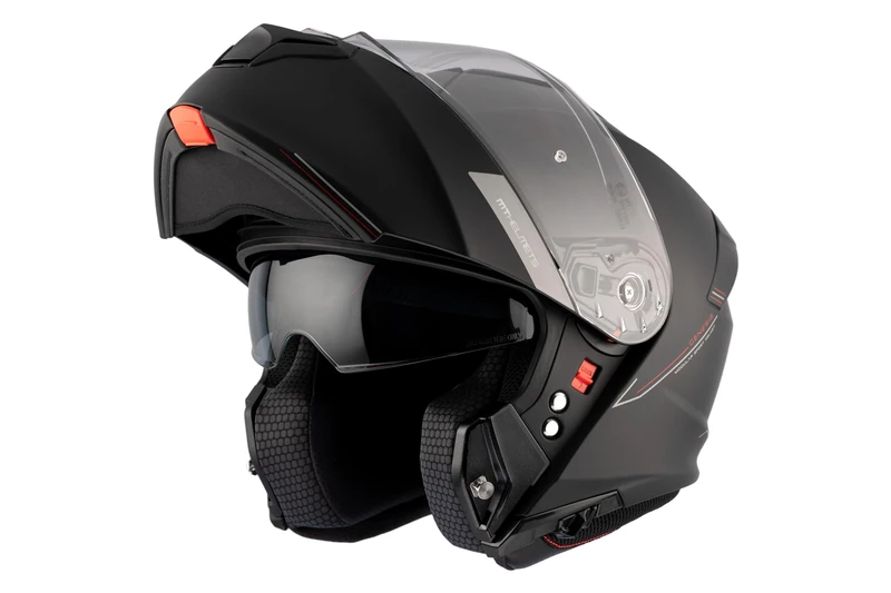 MT Motorcycle Helmet - Modular Flip Front - ECE 22.06 - MT Genesis SV Solid A1 Matt Black L