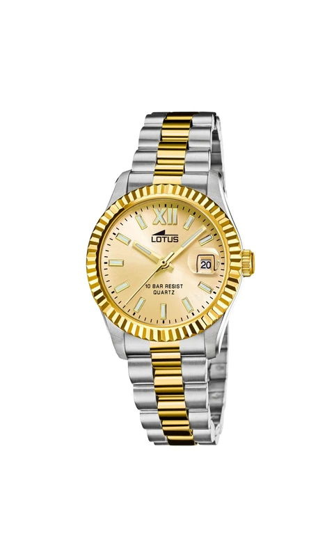 Lotus Ladies Gold PVD-Plated Steel Watch with Steel Bracelet 18931/2