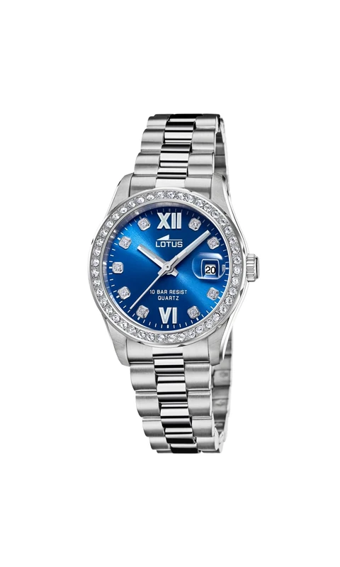 Lotus Ladies Stainless Steel Watch with Zirconia Sets and Bracelet 18933/3