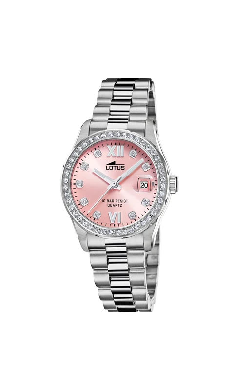 Lotus Ladies Stainless Steel Watch with Zirconia Sets and Bracelet 18933/2