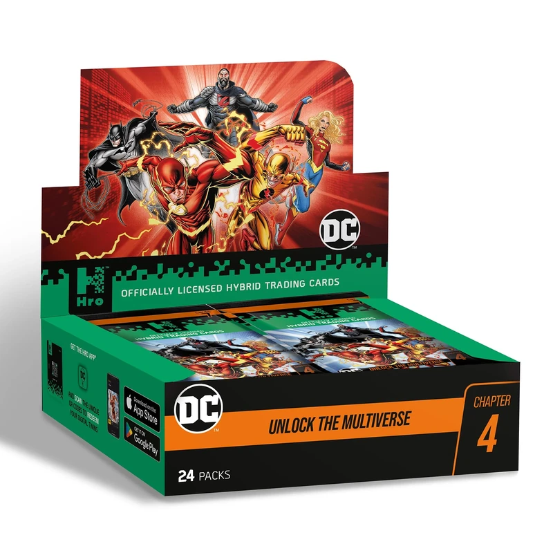 Hro | DC Chapter 4 Hybrid Trading Cards Collection: 24-Pack Mega Booster Box, 168 Cards