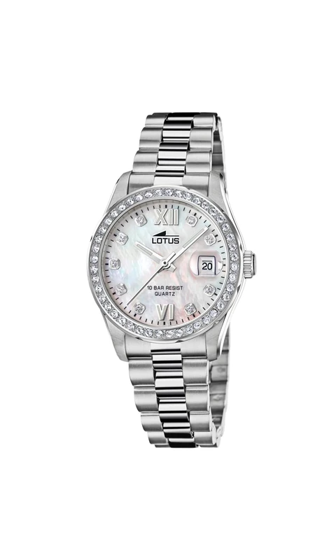 Lotus Ladies Stainless Steel Watch with Zirconia Sets and Bracelet 18933/1