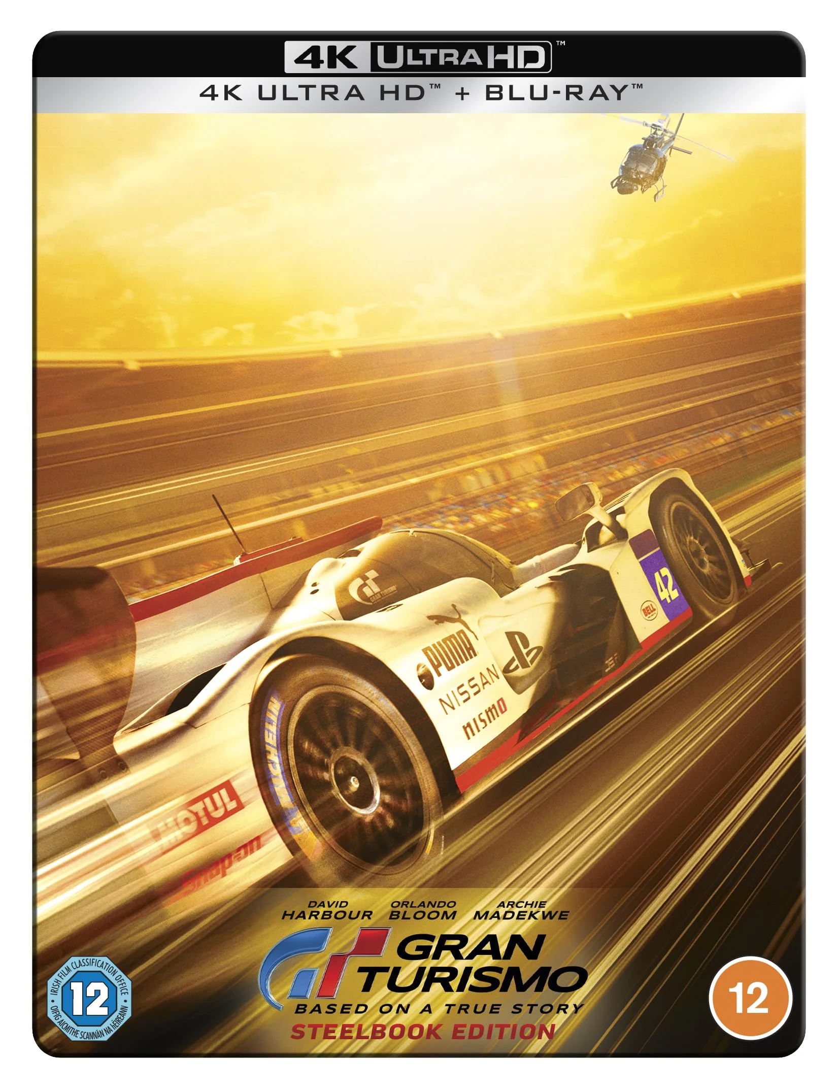 Gran Turismo: Based On A True Story 4K UHD + Blu-ray SteelBook (Region A, B, C)