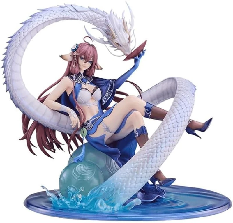 yuewen goods Inu no Matsu-chan Masaya Kuriyama Blue Scale Blue Scale Dew Ver., Total Height Approx. 9.1 inches (230 mm) (including pedestal) PVC and ABS 1/7 Finished Figure