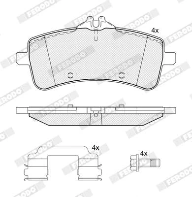FERODO BRAKE PADS | FDB5396 | REAR | FOR MERCEDES-BENZ S-CLASS 2020- | OE-MATCHING QUALITY | ECO-FRICTION FUSE+ TECHNOLOGY