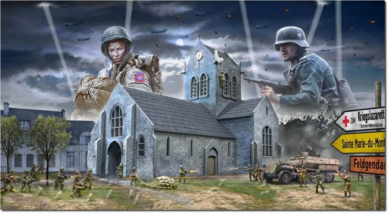 Italeri 1:72 Set - BATTLE OF NORMANDY Sainte-M re- glise