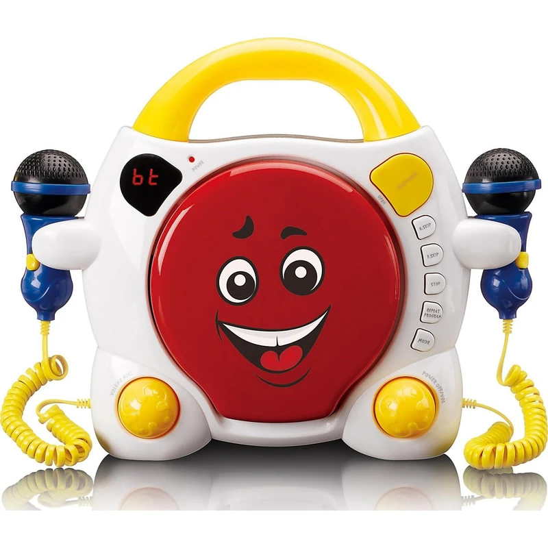 Lenco KCD-011 Sing Along CD Player with 2 Microphones