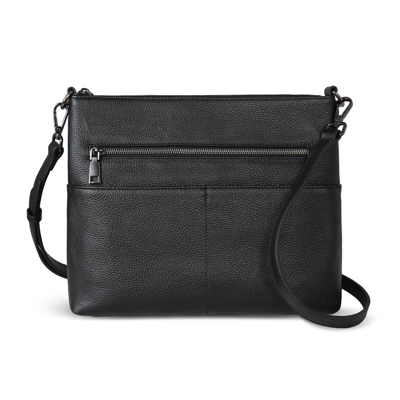 Iswee Crossbody Bag for Women Leather Purses Fashion Designer Handbags, Black, M