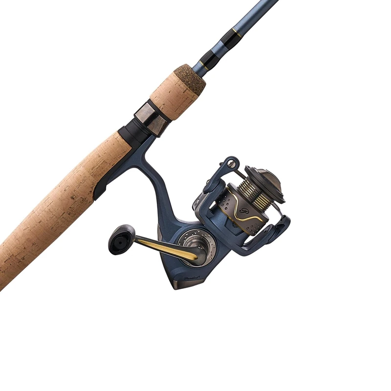 Pflueger 6'6" President Spinning Reel and Rod Combo, Light, 2-Piece Graphite Rod, Size 25 Reel, Aluminum Spool