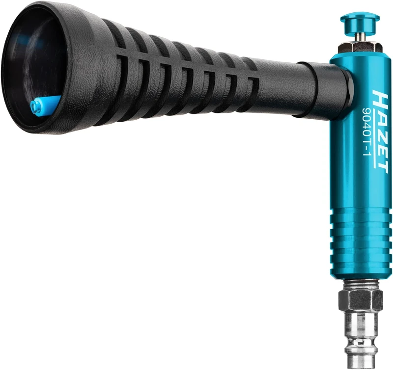 HAZET Turbo air Gun 9040T-1, Swirl Nozzle generates Powerful air Pulse, 6 bar Operating Pressure with Ergonomic Handle, for Quick Removal of dust, Chips etc.