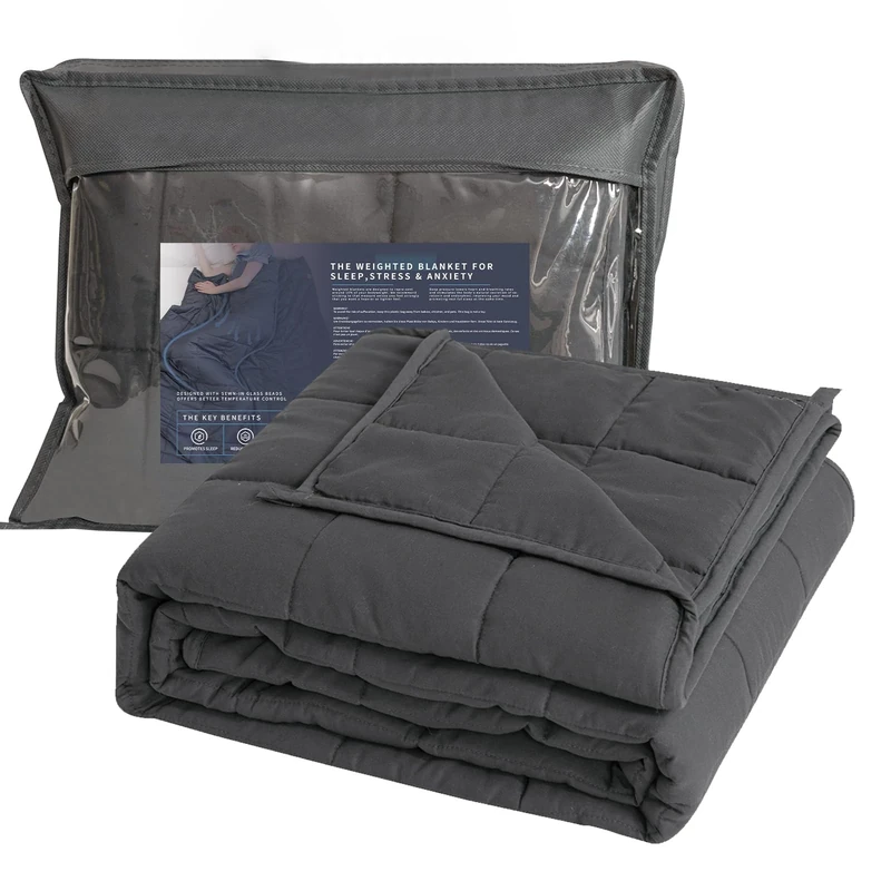 Good Nite Weighted Blanket Therapy Blanket for Adults Grey Double Heavy Weight Blankets for Improve Sleep Relaxes the Body (Grey, 150 x 200 cm, 8 kg)