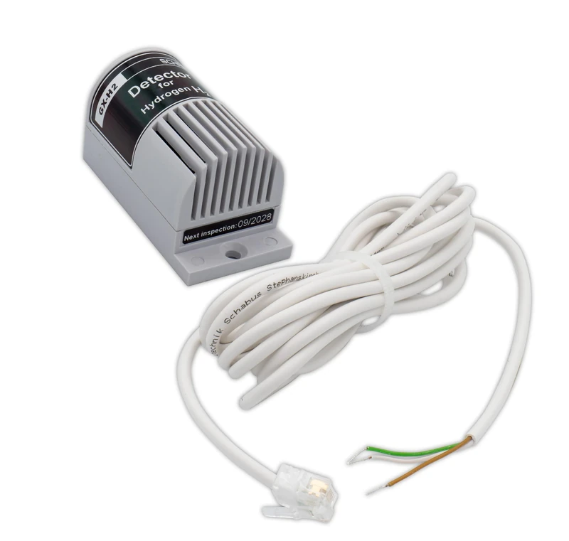 Schabus GX-H2 External Hydrogen Gas Sensor | H₂ Detector for GX-A1 / GX-HS Warning Systems | MOS Sensor, 2.5 m Cable, Trigger Threshold 0.4% (10% UEG) | For Air Conditioners & Heat Pumps - Image 1