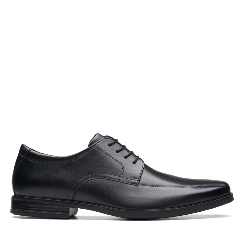Clarks Howard Over Mens Black Leather, 8.5