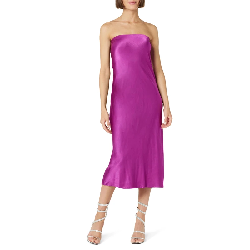 The Drop Women's Danica Strapless Midi Dress, Wild Purple, M - Image 1