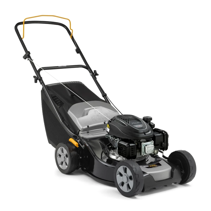 ALPINA AL4 41 S - Lawn mower with 123 cm³ STIGA petrol engine, 41 cm cutting width, 60 L grass catcher, 6 cutting heights, robust steel deck