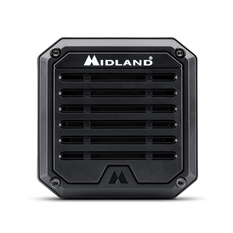 Midland - AU50 XTREME 20W Outdoor Speaker for CB Radio and Two Way Radio, IP67 Shockproof, Dust and Waterproof - Marine Speakers Accessory with Bracket and Cable Included, 142 x 129 x 110 mm