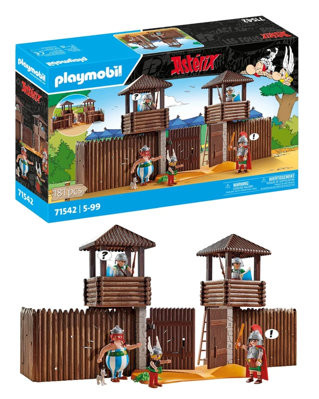 Playmobil 71542 Asterix: Roman Camp, thrilling conquest of the camp by the Gauls, including magic potion for increased strength, detailed play sets suitable for children ages 5+