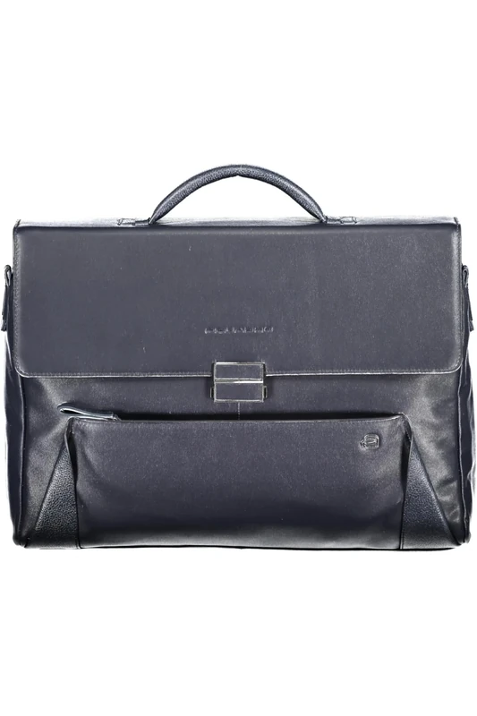 PIQUADRO OUTCA4254S94 Leather Briefcase with Flap for Men, blue, Taglia Unica