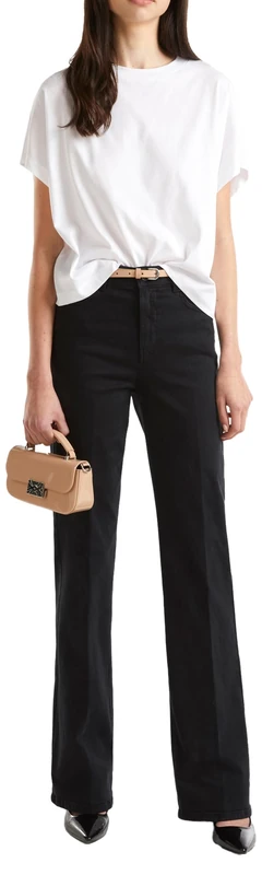 United Colors of Benetton Women's Pantalone 49fwde01s Jeans, Black, 26