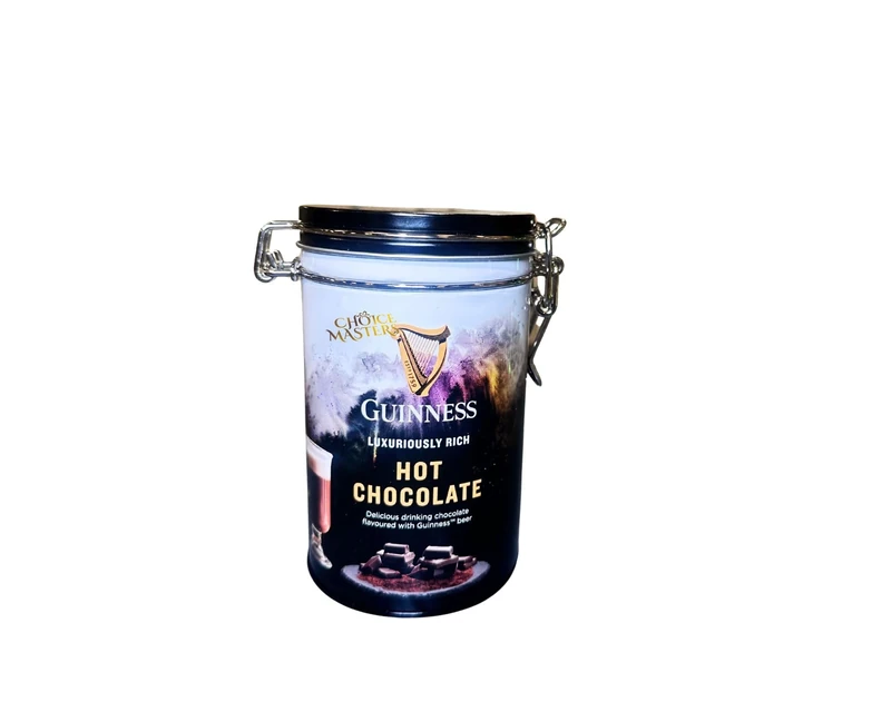 Guinness Luxuriously Rich Drinking Hot Chocolate Flavoured With Guinness Beer | Great Gift For Christmas, Valentine, Mother's Day And More - Gift Tin 180g