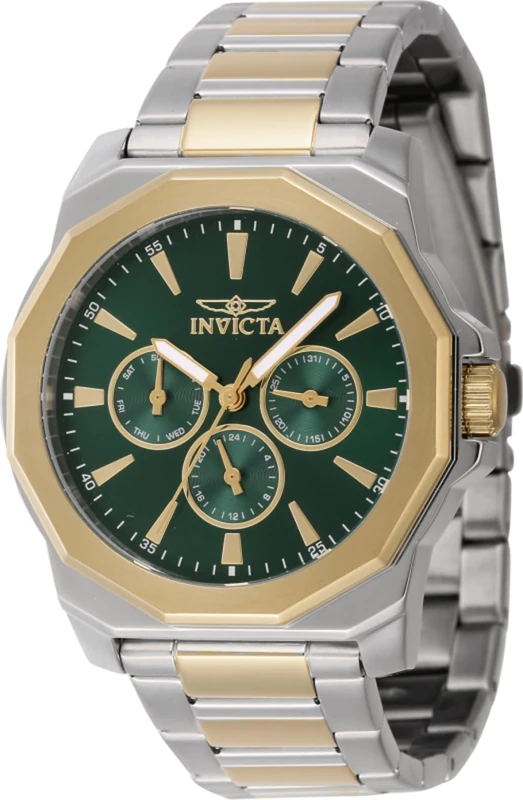 Invicta Speedway 46847 Men's Watch - Waterproof - Analogue - Quartz Movement - Stainless Steel with Green dial - 42mm
