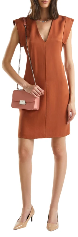 United Colors of Benetton Women's Vestito 46m4dv08o Dress, Brown, M