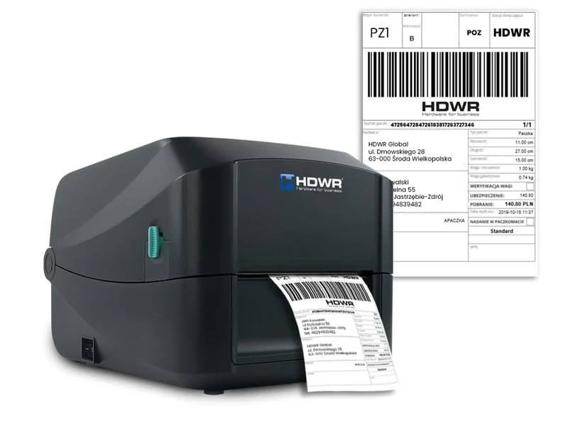HDWR Inkless Label Printer, Thermal and Thermal-transfer Printing Method, Barcode printer with LAN, Label Maker Machine, Max. Print Speed 152mm/sec, 203 dpi, Mobile App Available, OPrint-DB200