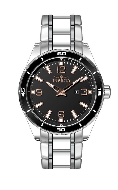 Invicta Pro Diver 46667 Men's Watch - Waterproof - Analogue - Quartz Movement - Stainless Steel with Black dial - 44mm - Image 1