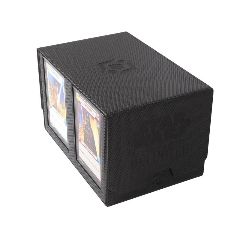 Gamegenic | Star Wars Unlimited Double Deck Pod - Black | Trading Card Accessory