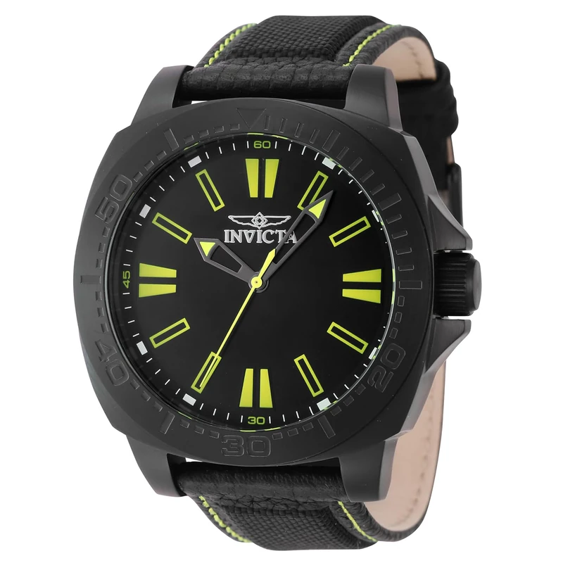 Invicta Speedway 46308 Men's Watch - Waterproof - Analogue - Quartz Movement - Stainless Steel with Black dial - 46mm