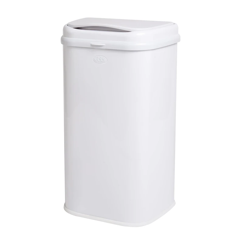 Ubbi Adult Diaper Pail, Stainless Steel Odor Locking, No Special Bag Required, Awards-Winning, Modern Design, White