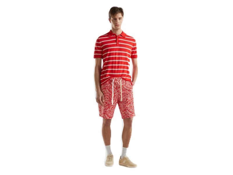 United Colors of Benetton Men's Shorts, red, S - Image 1