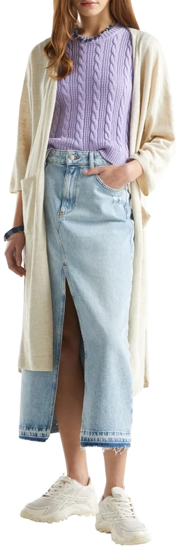 United Colors of Benetton Women's Cardigan M/L 105gd603h Sweater, White, XS