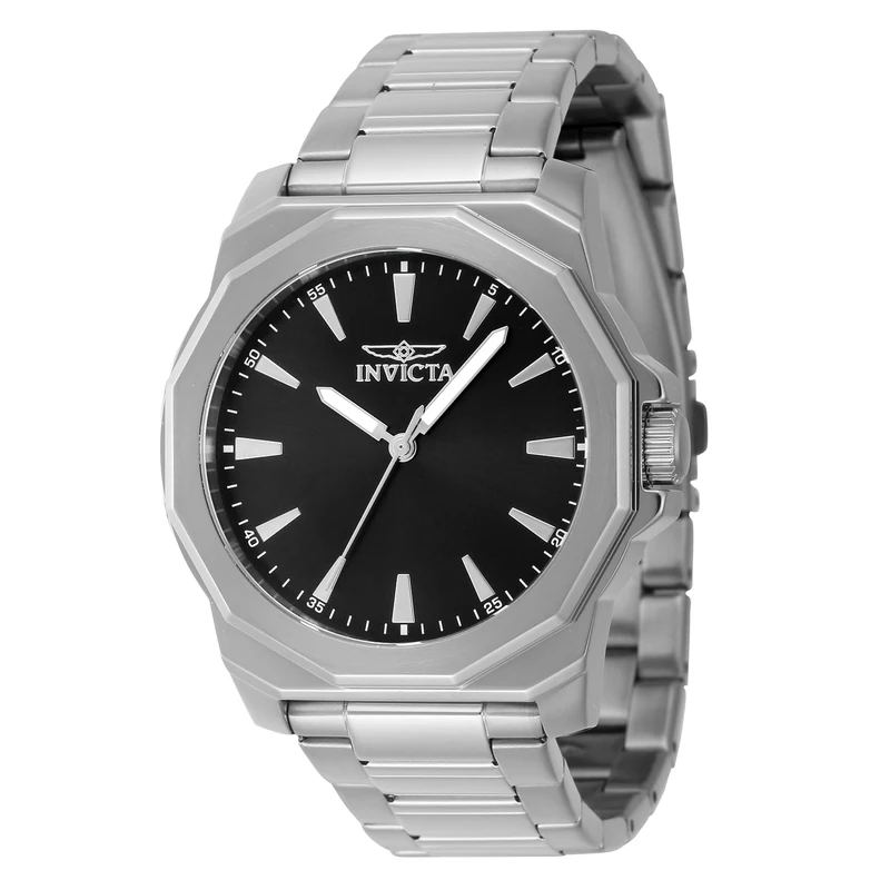 Invicta Speedway 46831 Men's Watch - Waterproof - Analogue - Quartz Movement - Stainless Steel with Black dial - 42mm