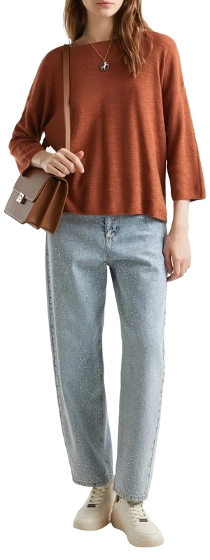 United Colors of Benetton Women's Maglia G/C M/L 105gd105u Sweater, Brown, XS - Image 1