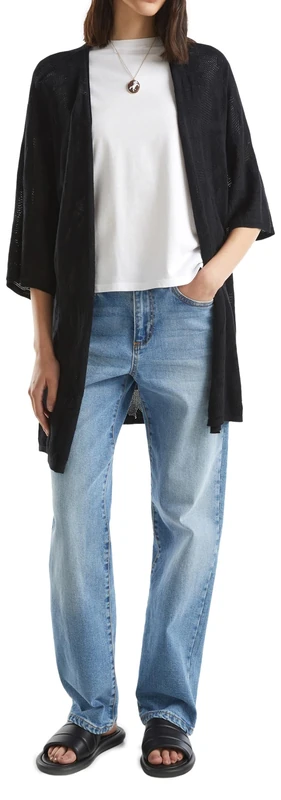 United Colors of Benetton Women's Cardigan M/L 103cd603o Sweater, Black, One Size